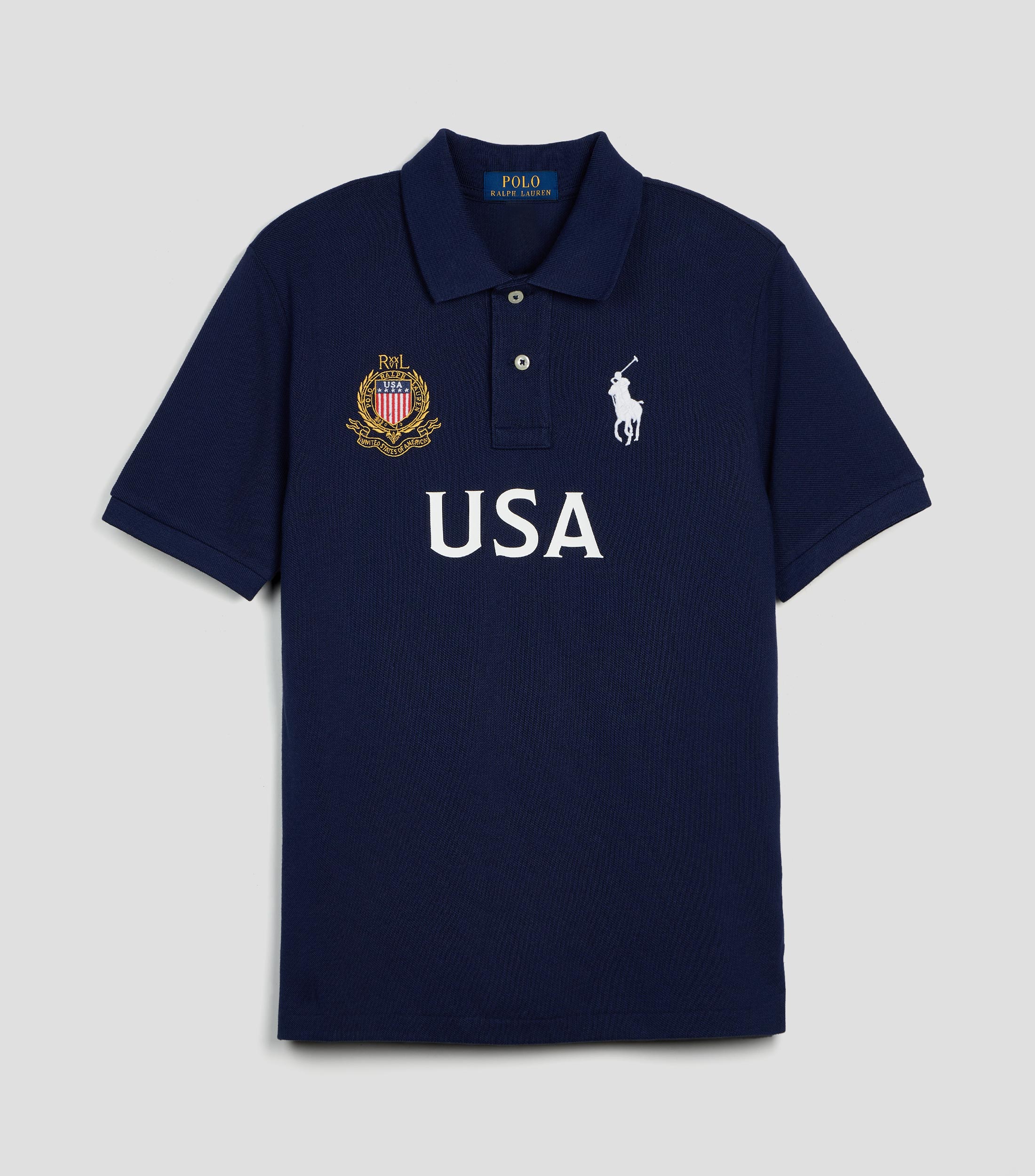 Playera tipo polo manga corta con estampado Niño